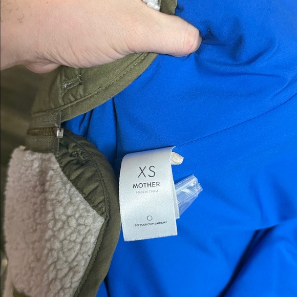 Mother The Inner Lining Faux Fur Color Block Jacket - Picture 6 of 6